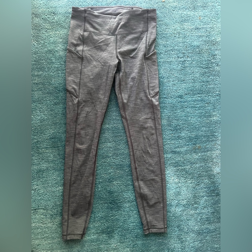 Lululemon Speed Up Tight Full On Luxtreme 28” Size 6 Heathered Deep Coal